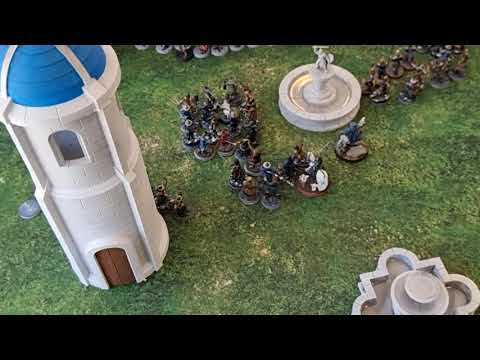 MESBG Battle Report. 800 points Survivors or Laketown vs Helms Deep Legendary Legion. Breakthrough