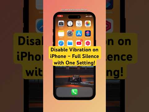 Disable Vibration on iPhone – Full Silence with One Setting! #shorts #iphone