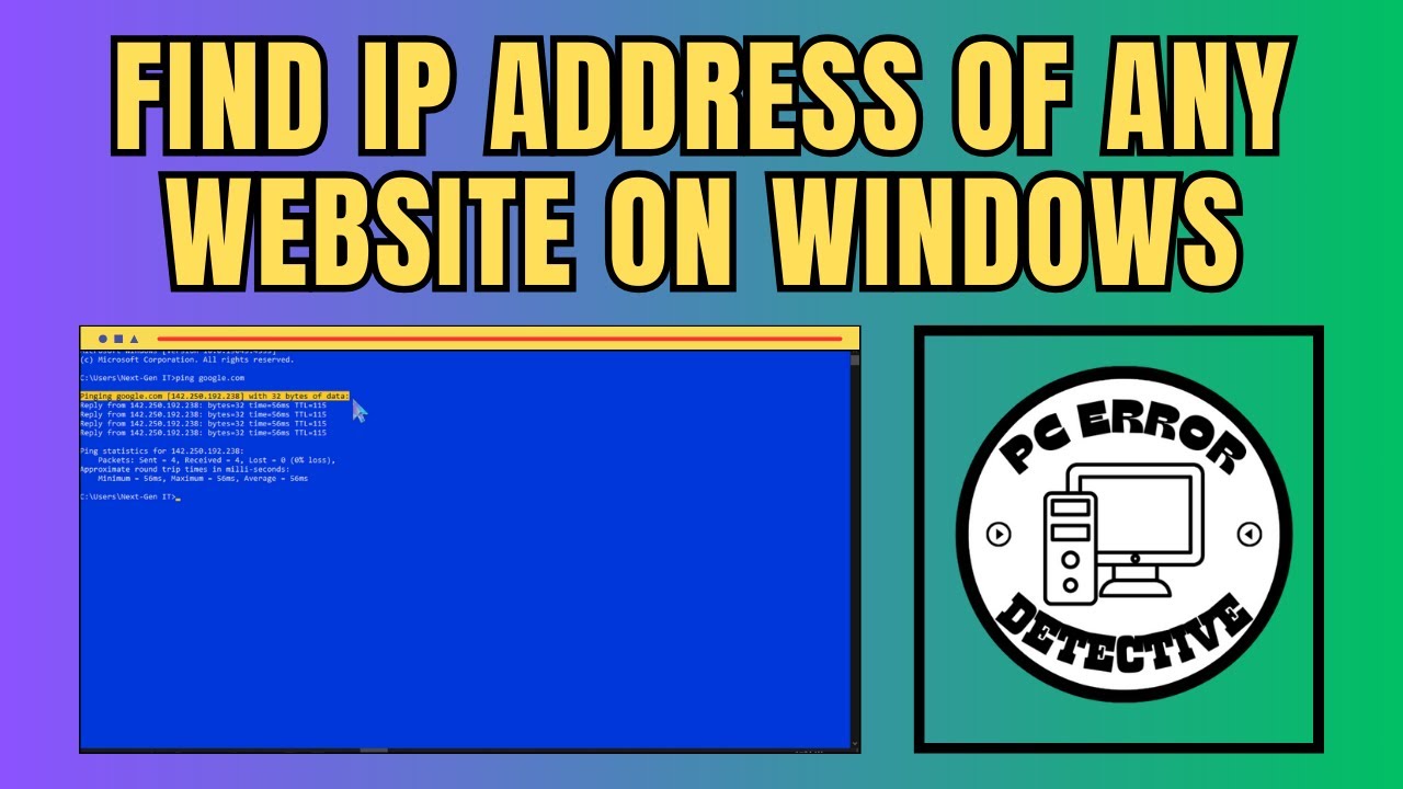 How to Find IP Address of Any Website on Windows | Uncover Hidden IPs Easily!
