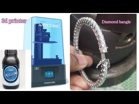 perhiasan pengecoran lilin yang hilang dengan 3d printer photon ultra dan resin x-one bluecast