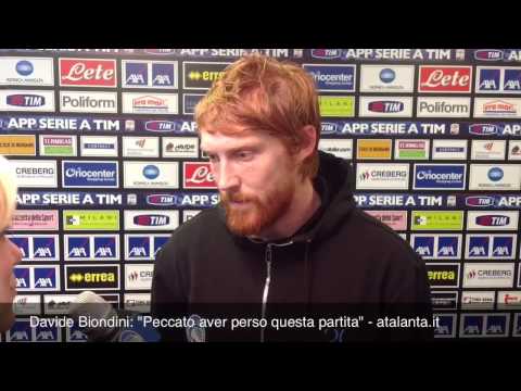 Davide Biondini al termine della partita contro il Milan