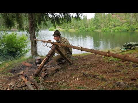 E02 OUTDOOR COOKING IN THE WILD- [short version] Solo Bushcraft Trip #thegreenboy