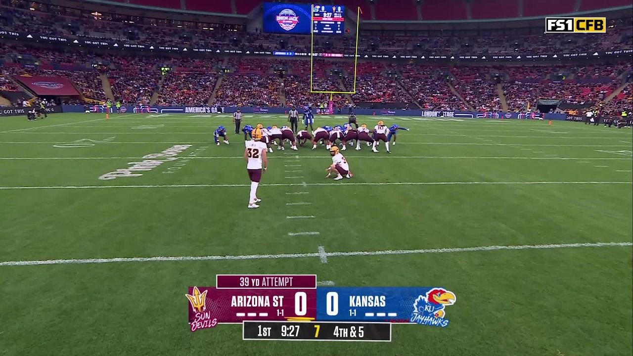 ¡ARIZONA STATE SE ADELANTA! | Arizona St. 3-0 Kansas | Union Jack Classic | College Football