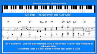 My Ship - (Ira Gershwin and Kurt Weill) - jazz piano lesson
