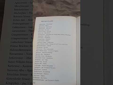 śmierć w Breslau fragment. M. Krajewski spis ulic #kryminał #mock #book #breslau