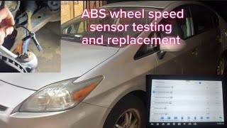 ABS wheel speed sensor testing/replacement. 2010 Prius.