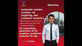 Automate content creation, ad targeting, and customer analytics.