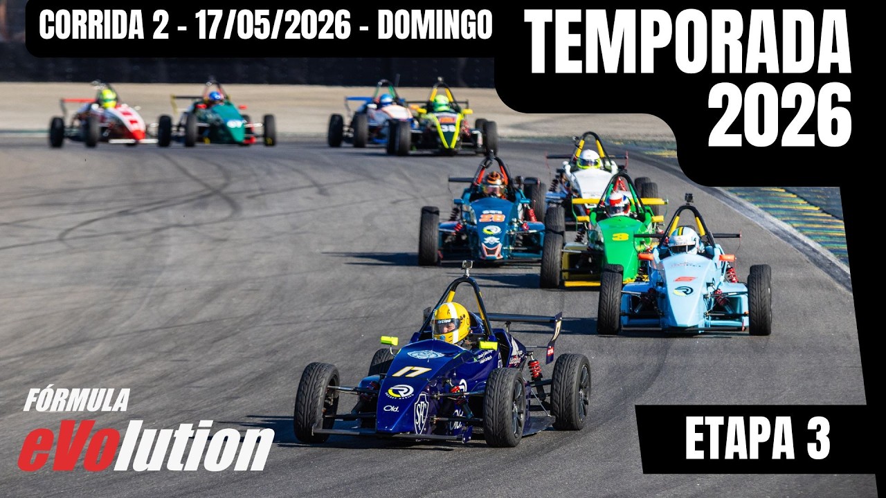 Etapa 3 - 2026 - FÓRMULA EVOLUTION - Corrida 2 - Interlagos - AO VIVO