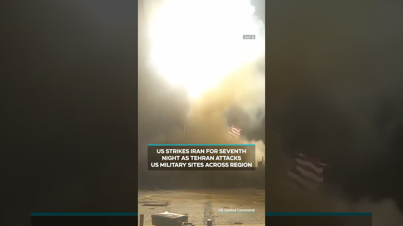 Video | US strikes Iran for seventh night as Tehran attacks US military sites across region