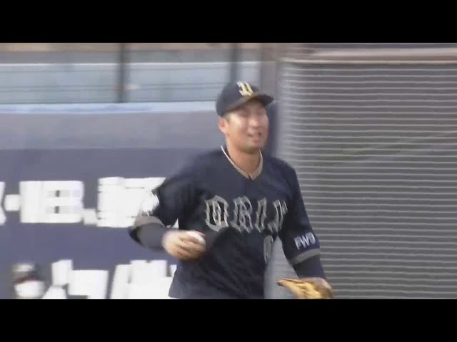 【ファーム】バファローズ・勝俣 ライナーをジャンピングキャッチ!! 2021/8/17 F-B(ファーム交流戦)