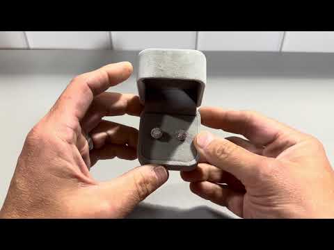 2 Carat Round Cut Lab Created Diamond Earrings