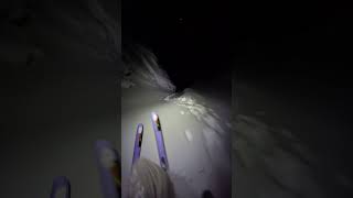 Couloir Night Ski 🎬 Eivind Aanensen #Shorts #Ski