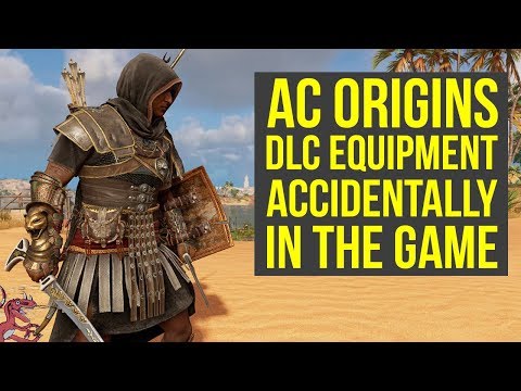 Assassin's Creed Origins New Update ADDS DLC Equipment & Weird Shield Glitch (AC Origins DLC) Video