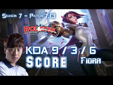 KT Score FIORA vs GALIO Top - Patch 7.13 KR Ranked