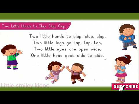 Two little Hands to Clap,Clap,Clap Rhyme | Two little hands to Clap 👏 clap 👏 Clap song|