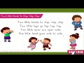Two Little Hands To Clap Clap Clap Rhyme Two Little Hands To Clap Clap Clap Song