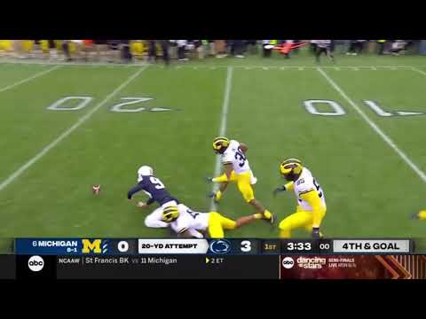 Penn State Epic Fake Field Goal Fail vs Michigan