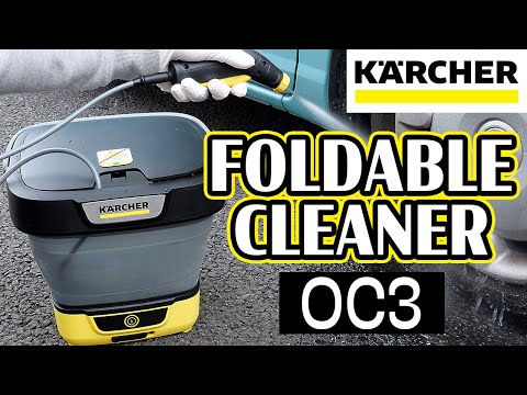 Karcher's foldable water tank & cleaner! Can you wash cars? MOBILE OUTDOOR CLEANER OC3 FOLDABLE
