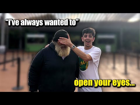This Homeless Man had ONE WISH.. And I Made it COME TRUE!!