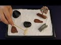 ASMR Relaxing Zen Garden Crunchy Sand Smooth Stones Soothing Sounds