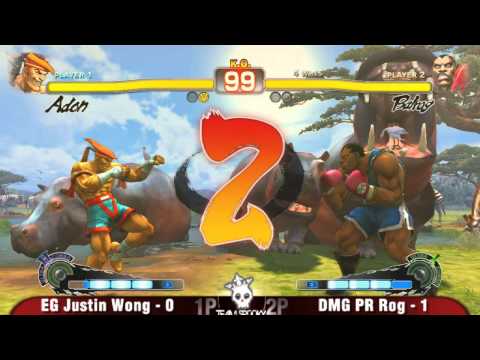 EG Justin Wong vs DMG PR Rog Losers Finals PowerUp SSF4