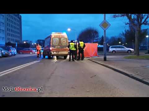 13.01.2020 Oleśnica - śmiertelne potrącenie na Sinapiusa