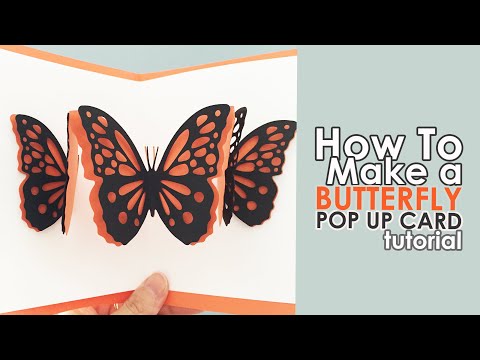 DIY Paper Butterfly Pop Up Card | Easy 3D Paper Butterfly Tutorial | Paper Crafts Butterfly