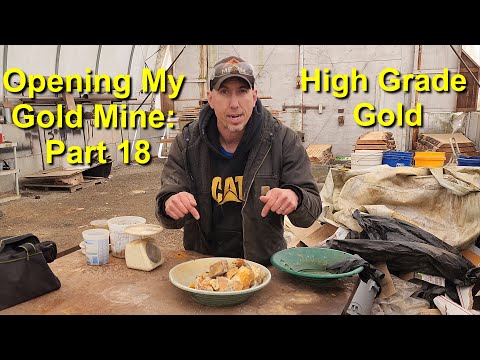 High Grade Gold Ore! Opening My New Gold Mine Part: 18
