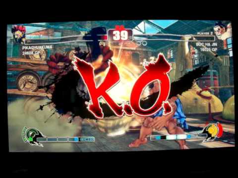 G1 STREET FIGHTER IV CHAMPIONSHIP FIRST BATTLE JR RODRIGUEZ ( AKUMA ) VS BUC HA JIN ( E.HONDA )