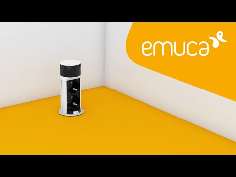 Multiconnecteur Vertikal Push 60 - 3 prises de type Schuko + USB A et C EMUCA