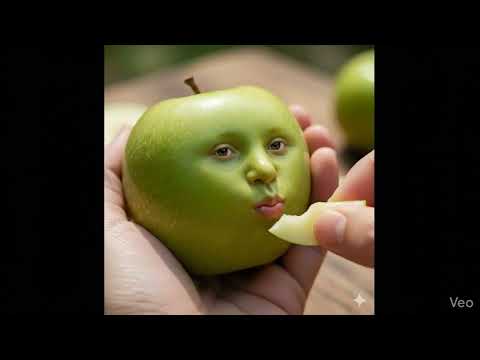Tiny Green Apple, Perfect Bite ! Mini Green Apple ASMR