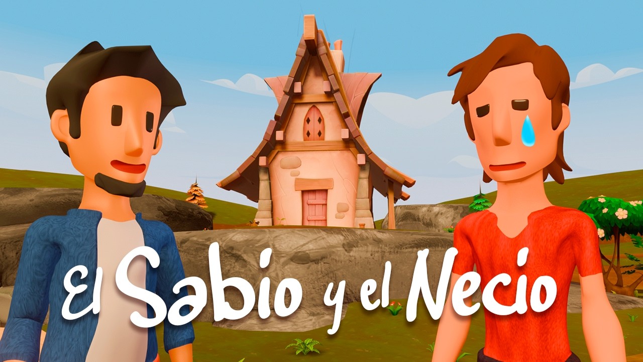 El SABIO y el NECIO 🏠 ¿Casa en la Roca o Arena? 🌧️ BIBTOONS | Historias Biblicas Animadas