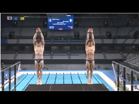 22nd FINA Diving World Cup 2021 - Tokyo, Japan. Day 1: Men's 10m Synchronised Platform Preliminary.