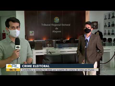 Bom Dia Alagoas (11/11/20)  Candidato a vereador é preso por suspeita de compra de votos em Viçosa