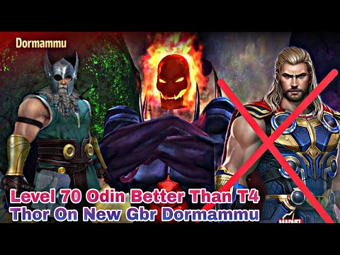 Level 70 Odin Better Than T4 Thor On New Gbr Dormammu - Marvel Future Fight