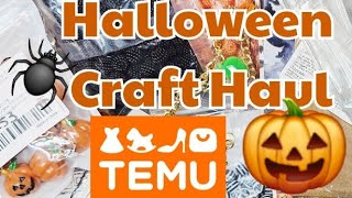Temu Halloween Crafting Haul | Coupon Code fav45575 🎃
