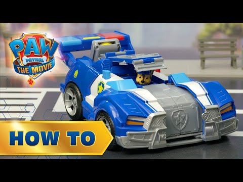 Chase Transforming City Cruiser! PAW Patrol: The Movie - How To Play!