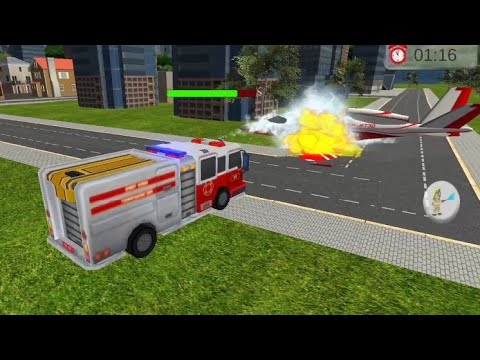 American Fire Fighter Airplane Rescue Heroes | Fire fighting | Android games gameplay #2