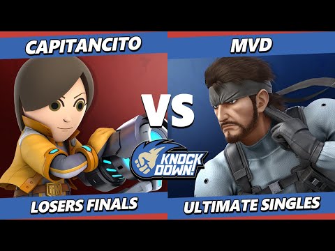 Knockdown 81 Losers Finals - Capitancito (Mii Gunner) Vs. MVD (Snake) Smash Ultimate - SSBU