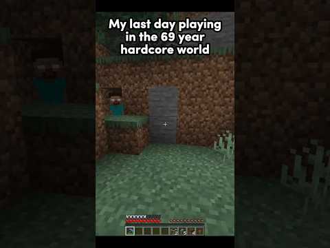Fox gaming - My last day playing in Hardcore world 🥺 #minecraft #shorts