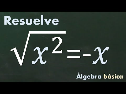 Resolución de la ecuación √(x²)=-x