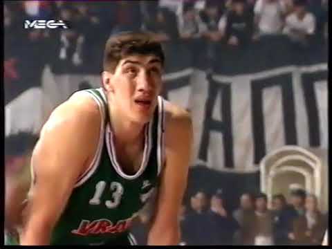 ΠΑΟΚ - Παου Ορτεζ 81-65 / PAOK-Pau Orthez (16-3-93) Προημιτελικός Ευρ. Πρωταθλήματος 1992-1993