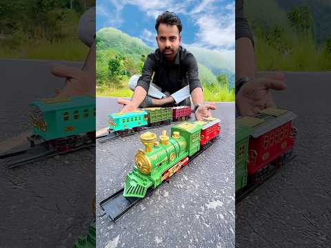 Big Rc Electric Steam Train unboxing and testing outdoor #rctrain