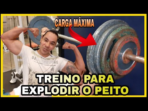 TREINO PARA O PEITO COMPLETO - EXPLODINDO O PEITORAL NO SUPINO | CARGA MÁXIMA | [+12] !!!#*)))
