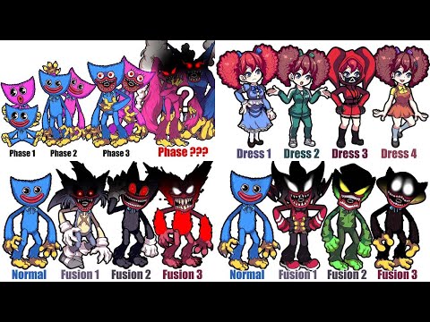 FNF comparison Battle Poppy Playtime Huggy Wuggy COMPLETE EDITION