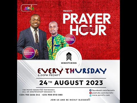 PRAYER HOUR: AUGUST 24, 2023