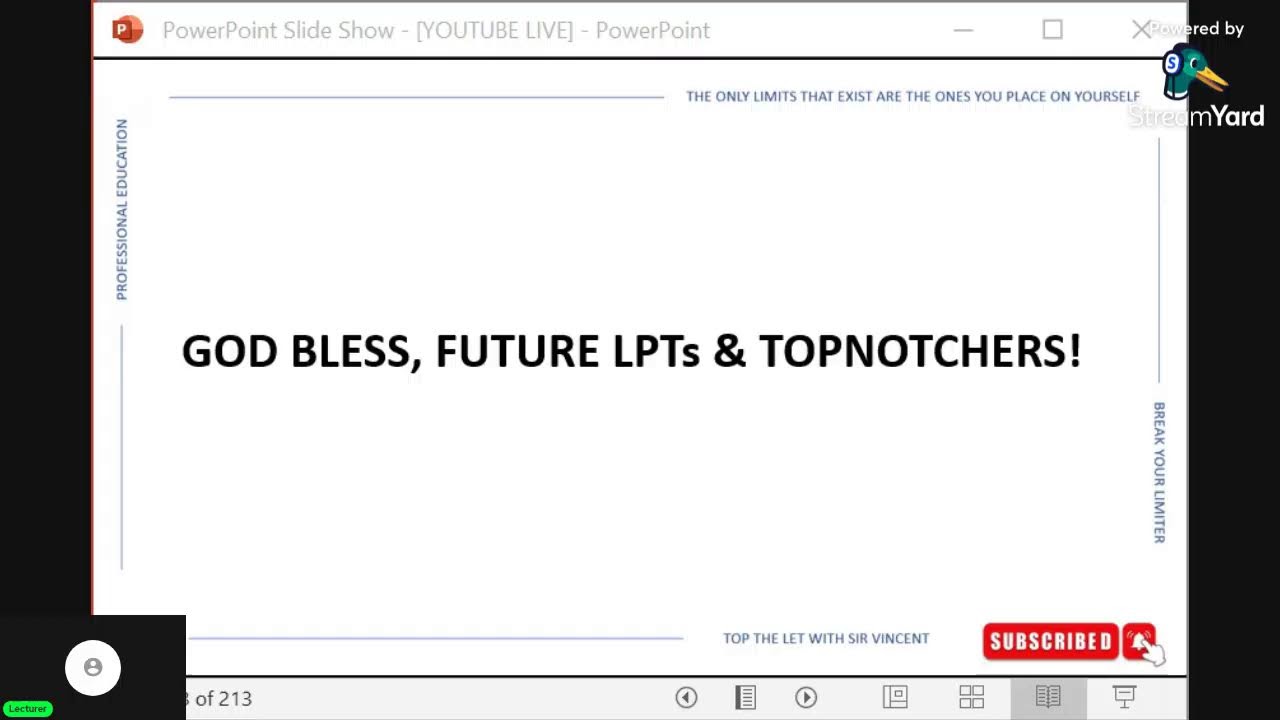 PROFESSIONAL EDUCATION FINAL COACHING