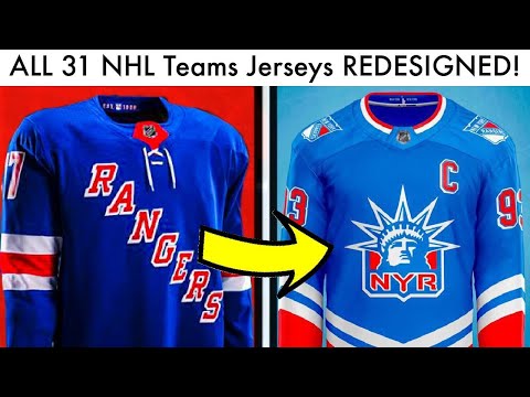 ALL 31 NHL TEAMS JERSEYS REDESIGNED!