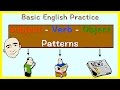 Subject + Verb + Object - SVO pattern (English grammar practice) | Learn English - Mark Kulek ESL
