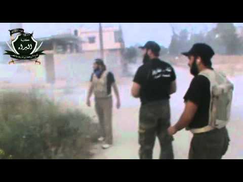 ضرب حاجز كوكران بمدفع B10 من قبل كتيبة البراء في حمص